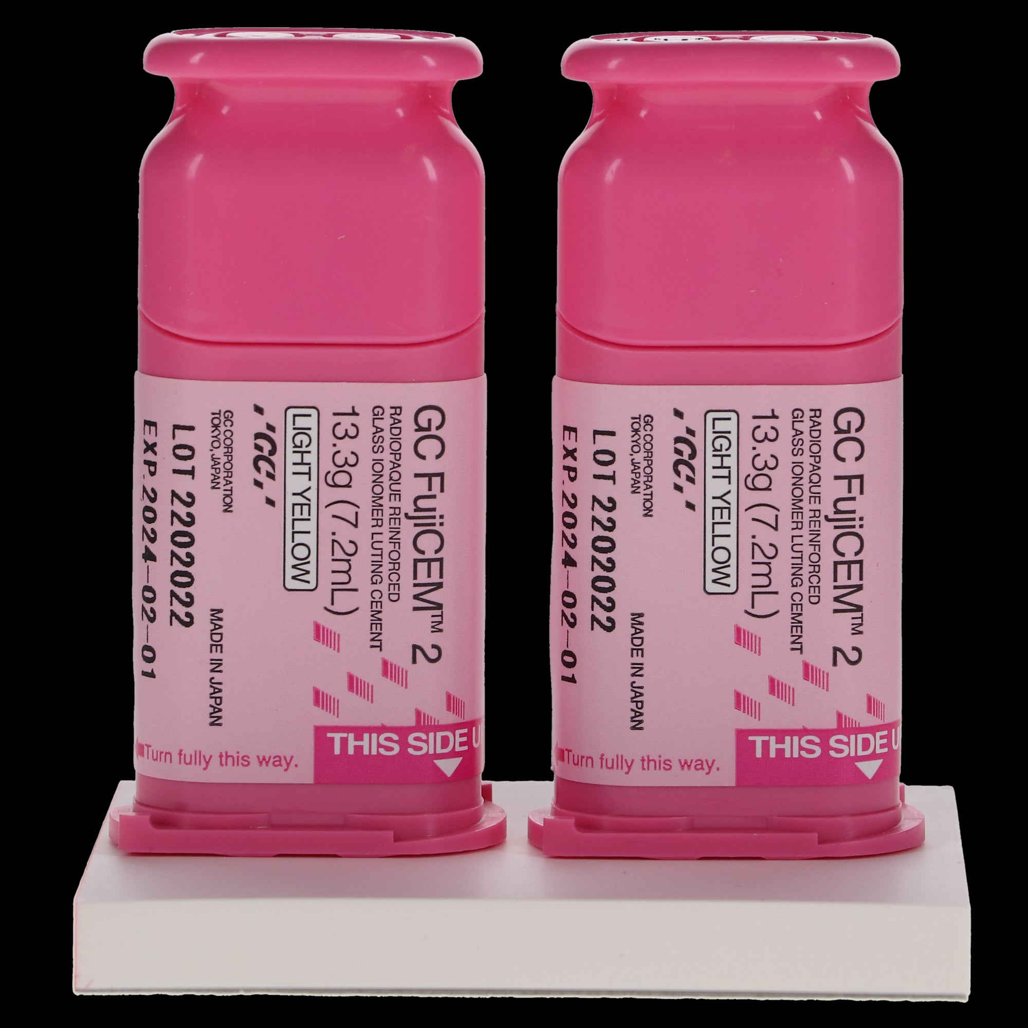 GC 004714 FujiCEM 2 Reinforced Glass Ionomer Luting Cement Automix 2/Pk 004599 EXP Apr 2025 GC 004714 FujiCEM 2 Reinforced Glass Ionomer Luting Cement Automix 2/Pk 004599 EXP Apr 2025